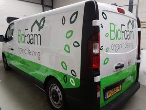 BioFoam autobelettering signing PD-Reklame